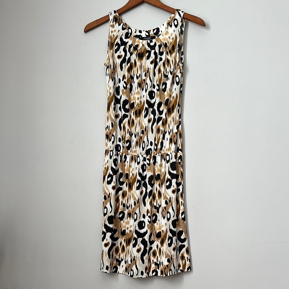 Stylish Leopard Print Sleeveless Dress size S